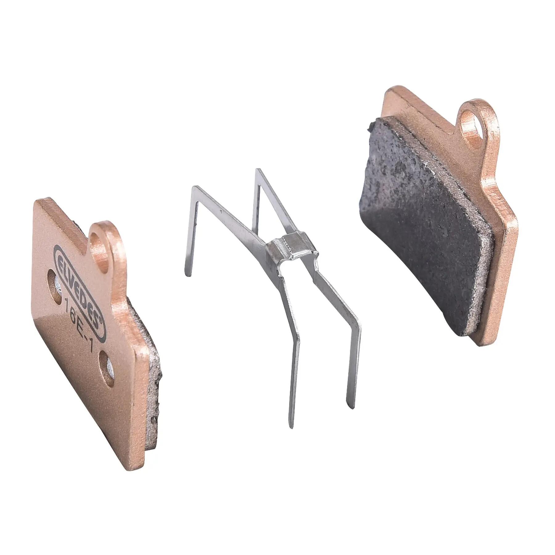 Paire de plaquettes de frein vélo métaliques Elvedes Hayes Stroker Ryde 2/3