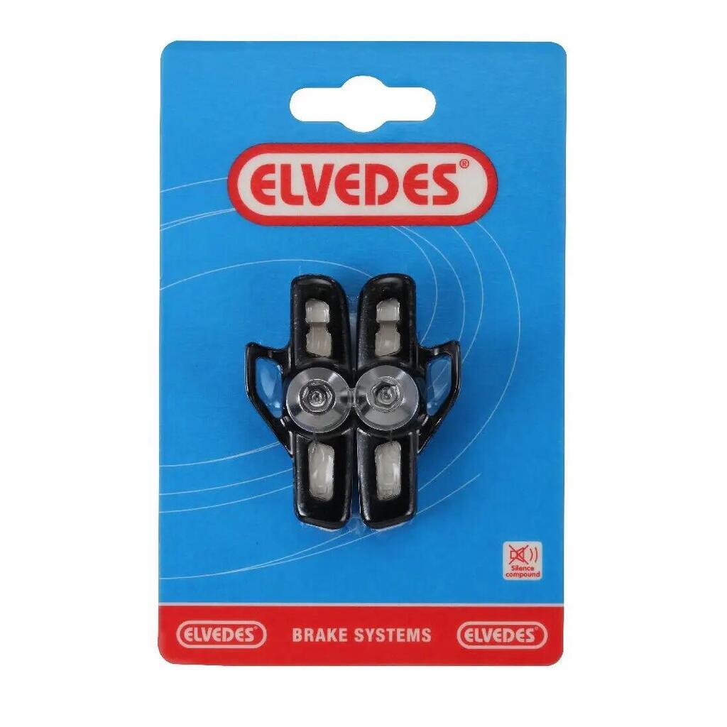 Pair of brake pads plus aluminum pad holders Elvedes Campag