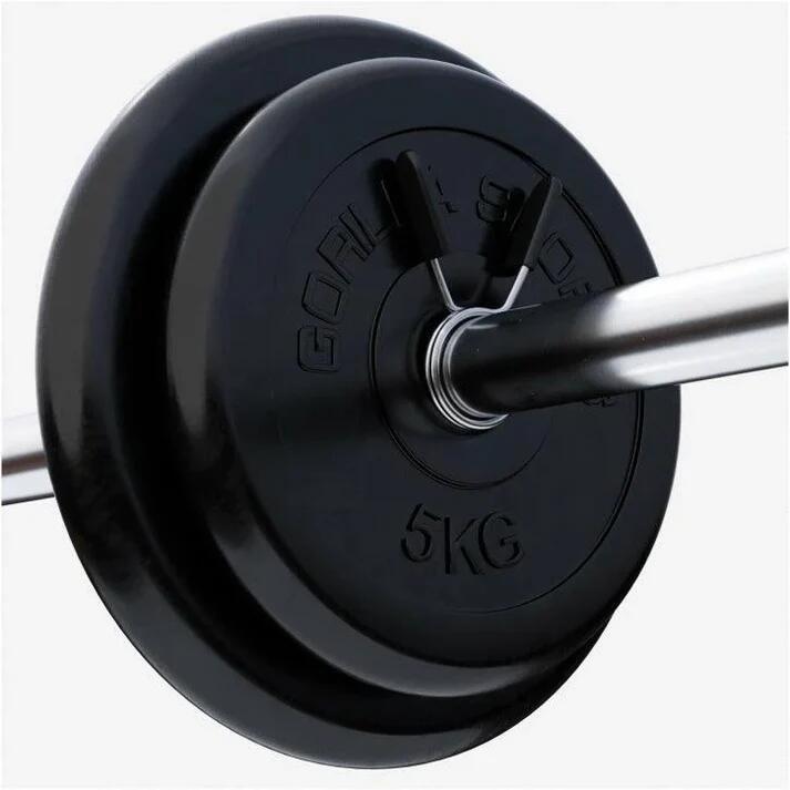 Set di dischi per bilanciere in gomma 30/31 mm 30 kg 3/4