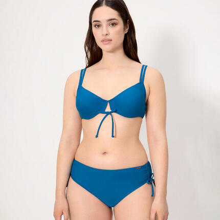Ensemble bikini gainant bleu pour poitrine bonnet C