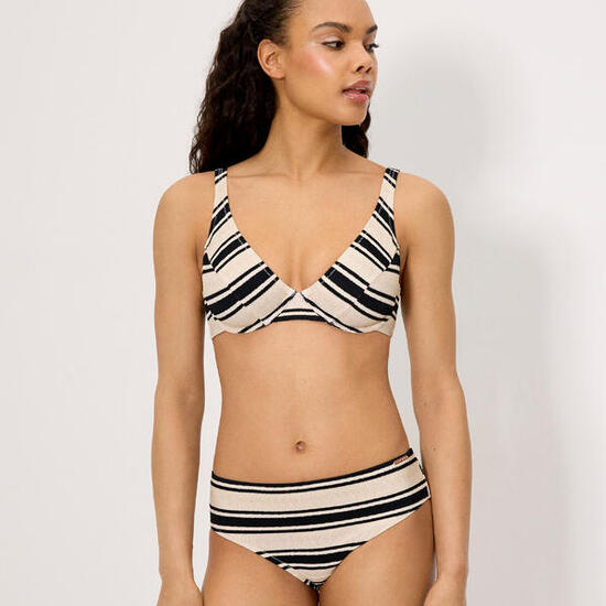 Ensemble bikini gainant à effet minimisant la poitrine, bonnet C.