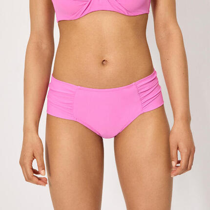Culotte de bikini gainante rose mi-longue