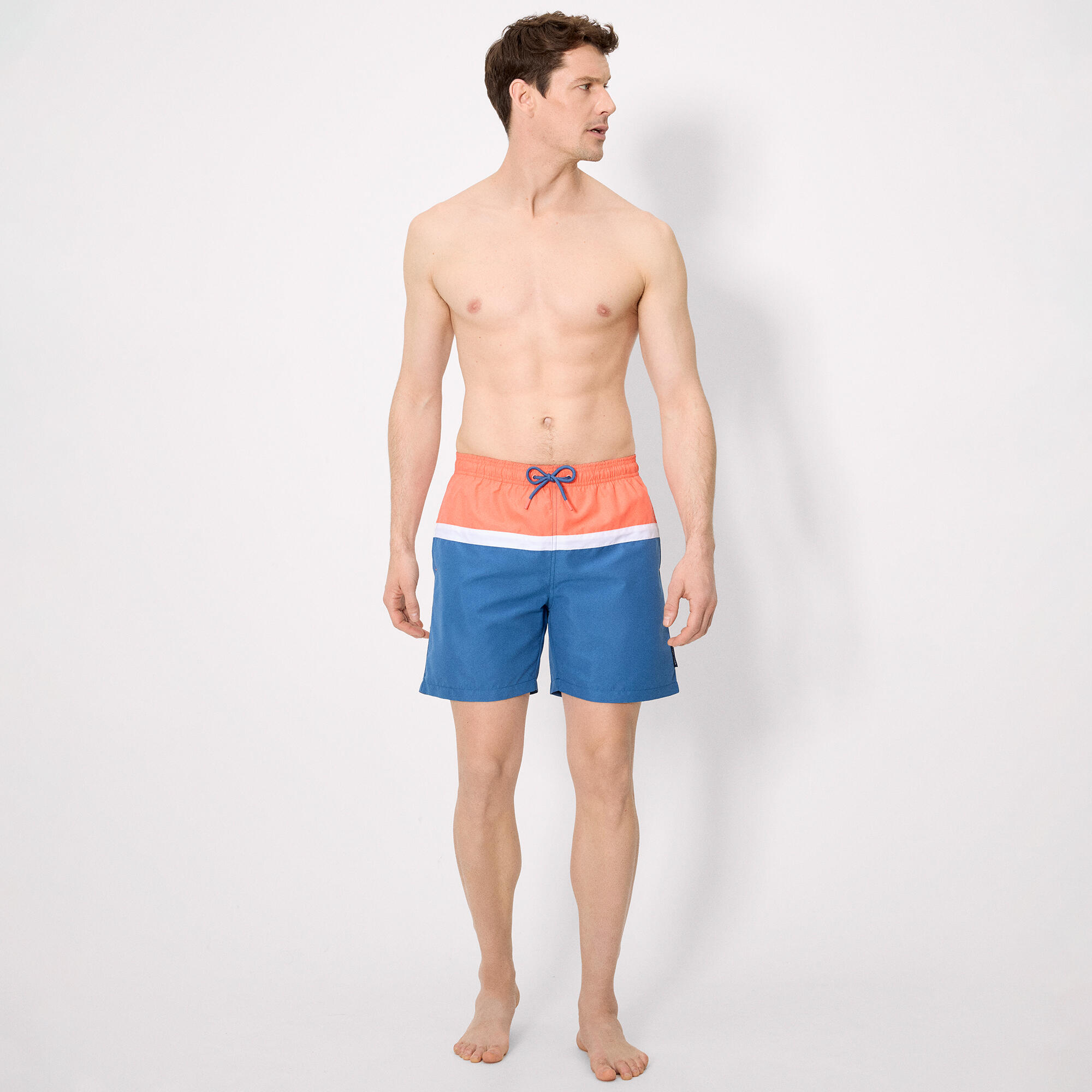 Maillot de bain long à rayures multicolores 6/6