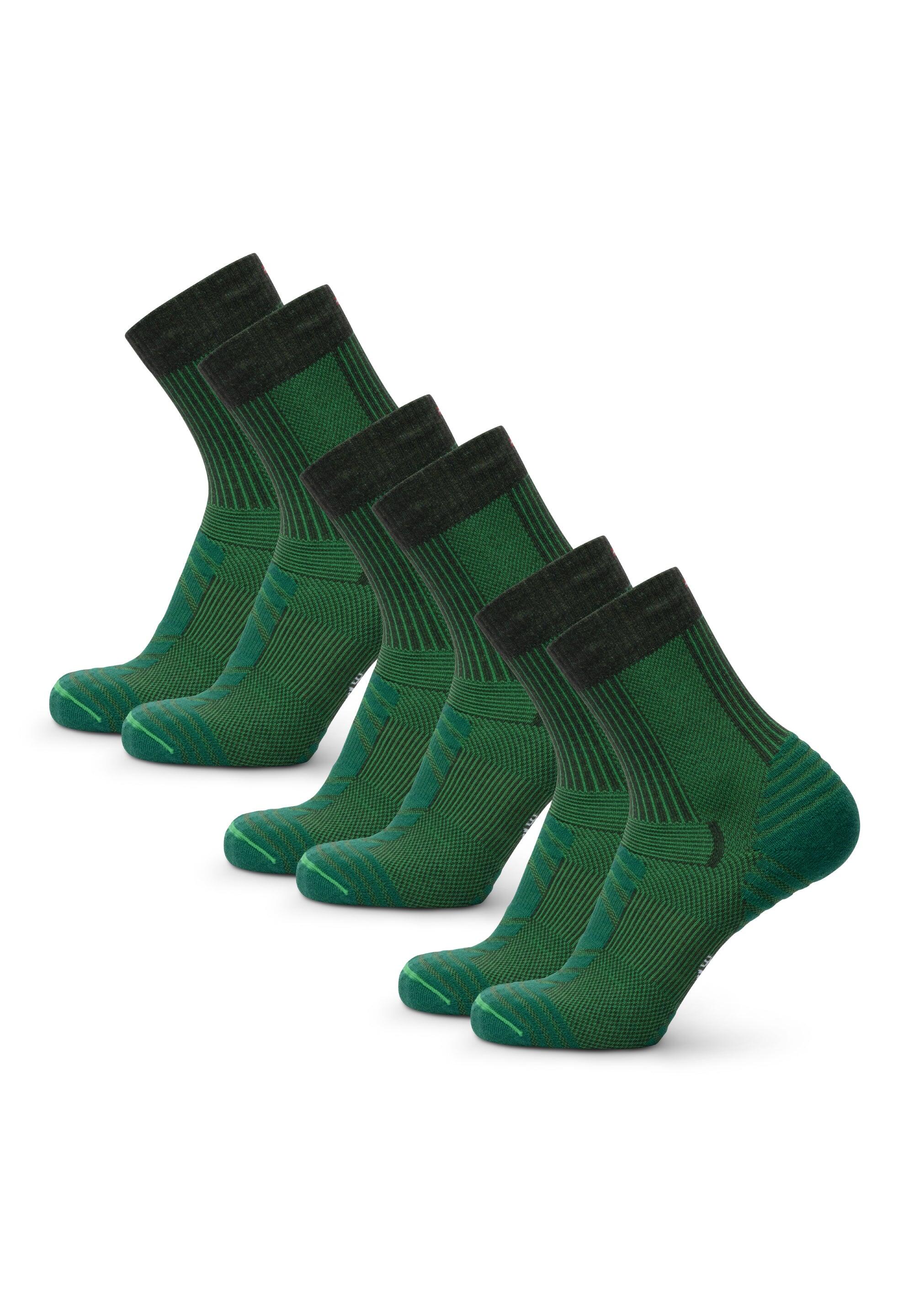 Calcetines de senderismo 3 pares Ligeros de Lana Merino Transpirables y Cálidos 3/5