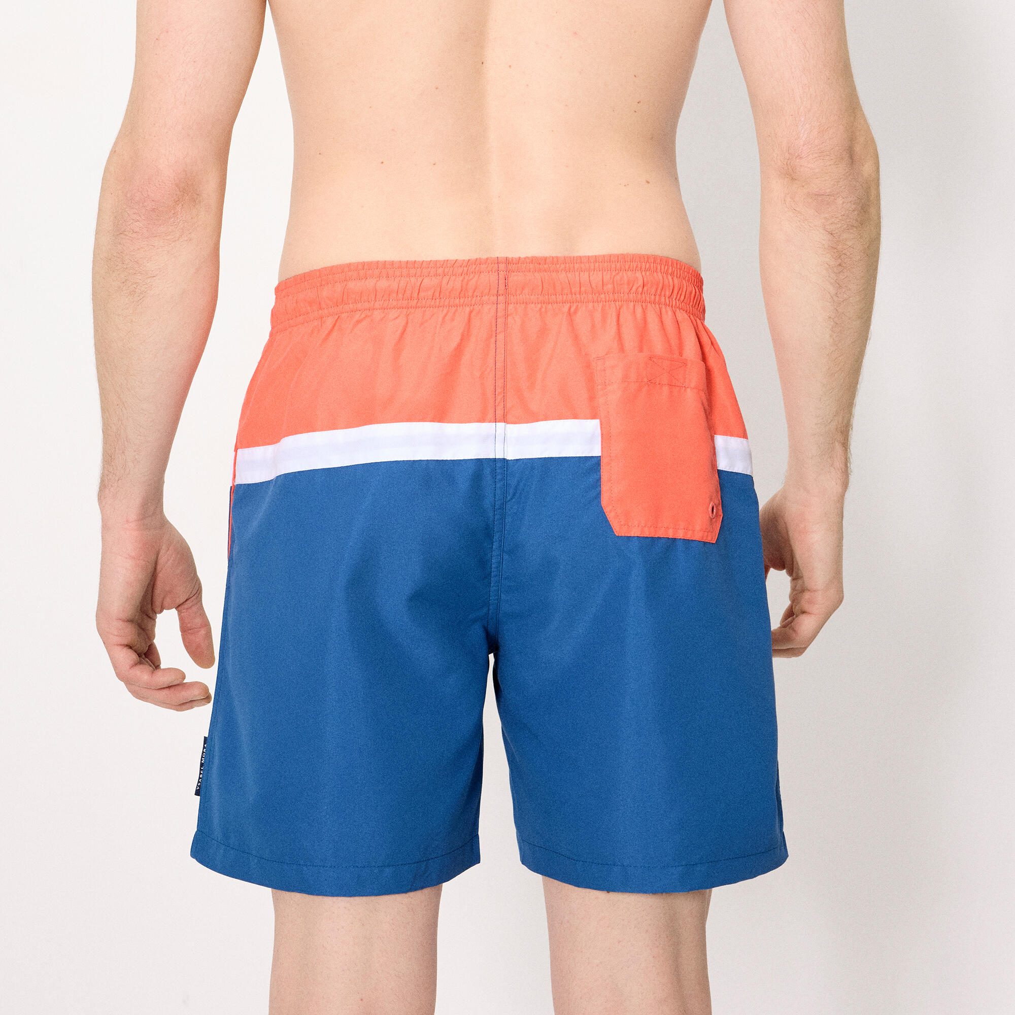 Maillot de bain long à rayures multicolores 2/6