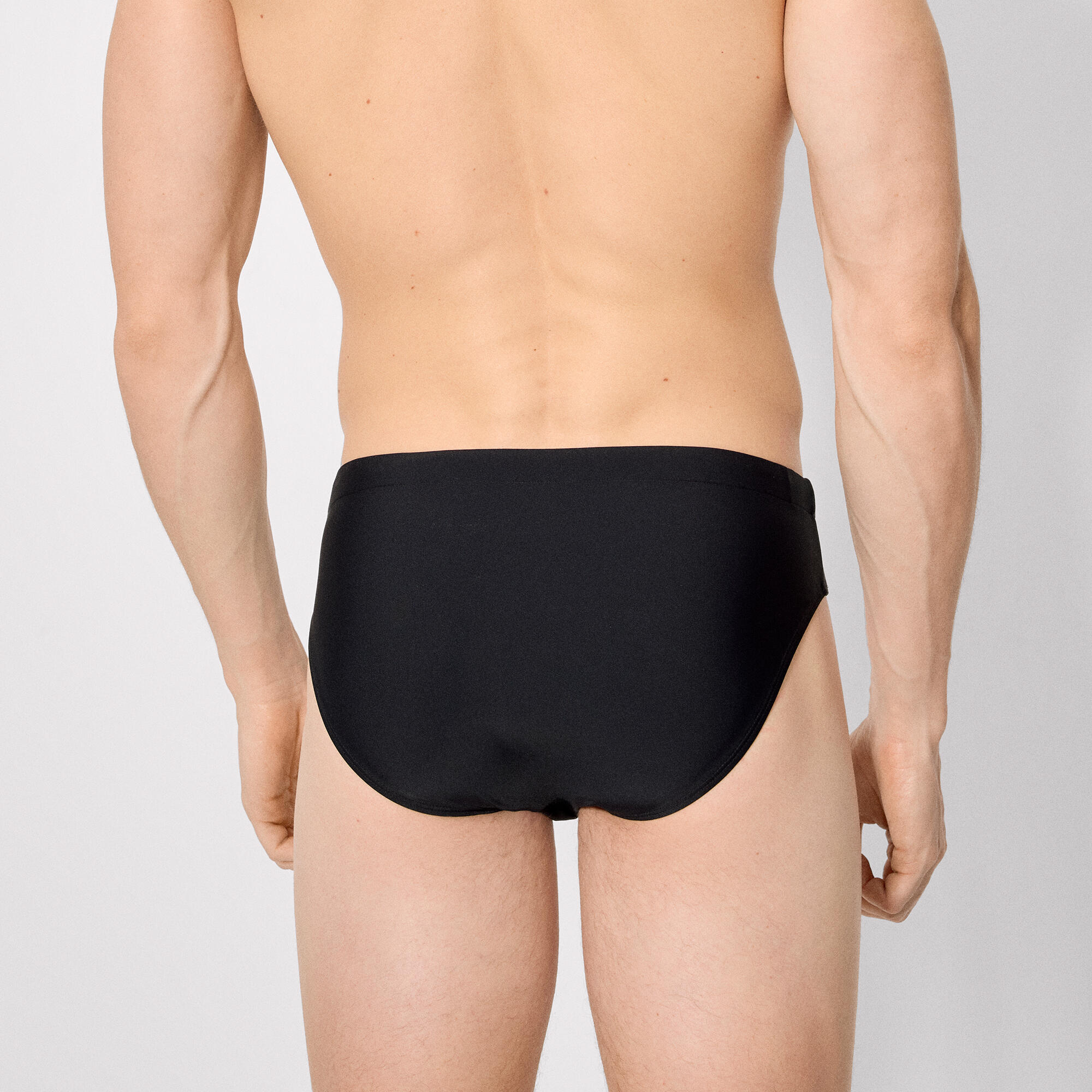 Bañador tipo slip básico negro 2/4