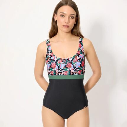 Haut de bikini push-up rose texturé, bonnet C