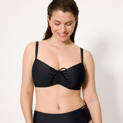 Top bikini reductor negro copas D y E