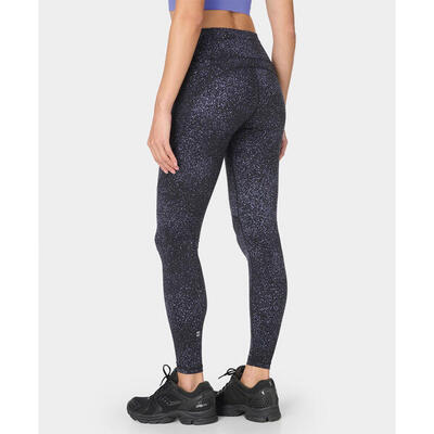Sweaty betty power gym leggings zwarte ster reflecterende print l