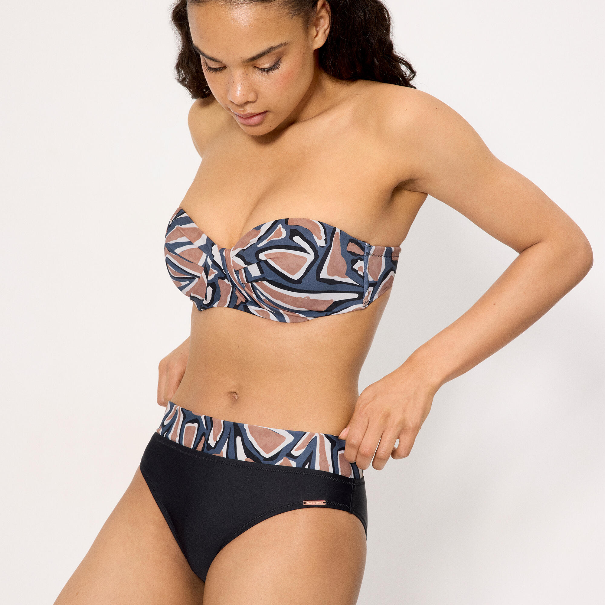 Culotte de bikini imprimée multiposition 3/5
