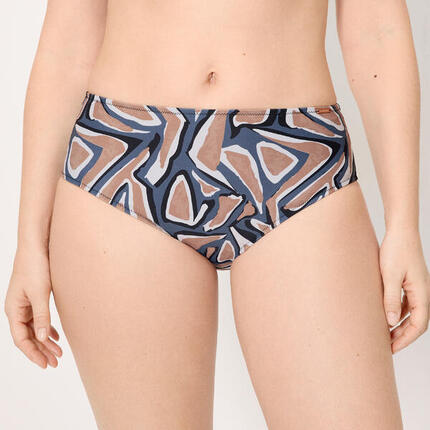 Braga bikini reductora alta estampada