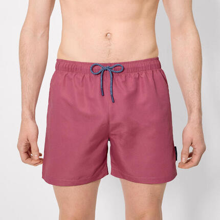 Maillot de bain basique mi-long rose foncé poudré