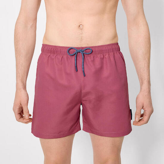 Maillot de bain basique mi-long rose foncé poudré