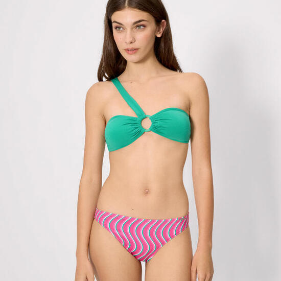 Braga bikini estampado ondas