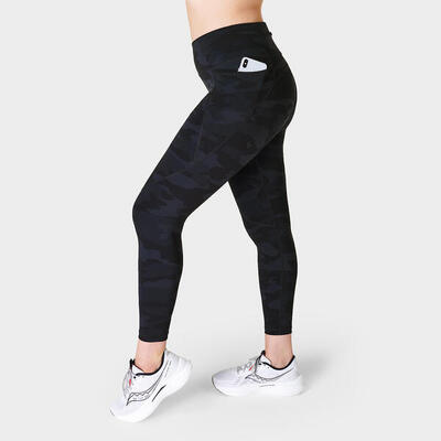 Sweaty betty power gym leggings zwarte camouflageprint l
