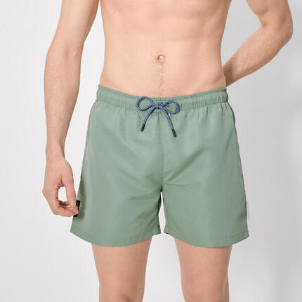 Maillot de bain vert basique mi-long