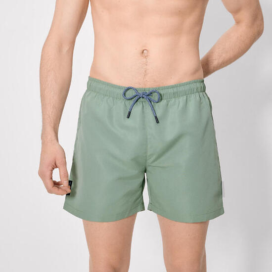 Maillot de bain vert basique mi-long