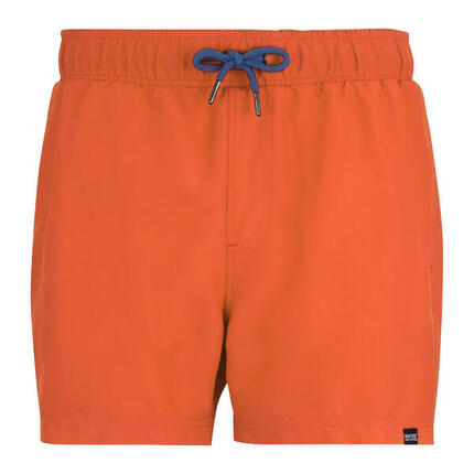 Short De Bain MAWSON Homme (Orange Vif / Bleu Marine)