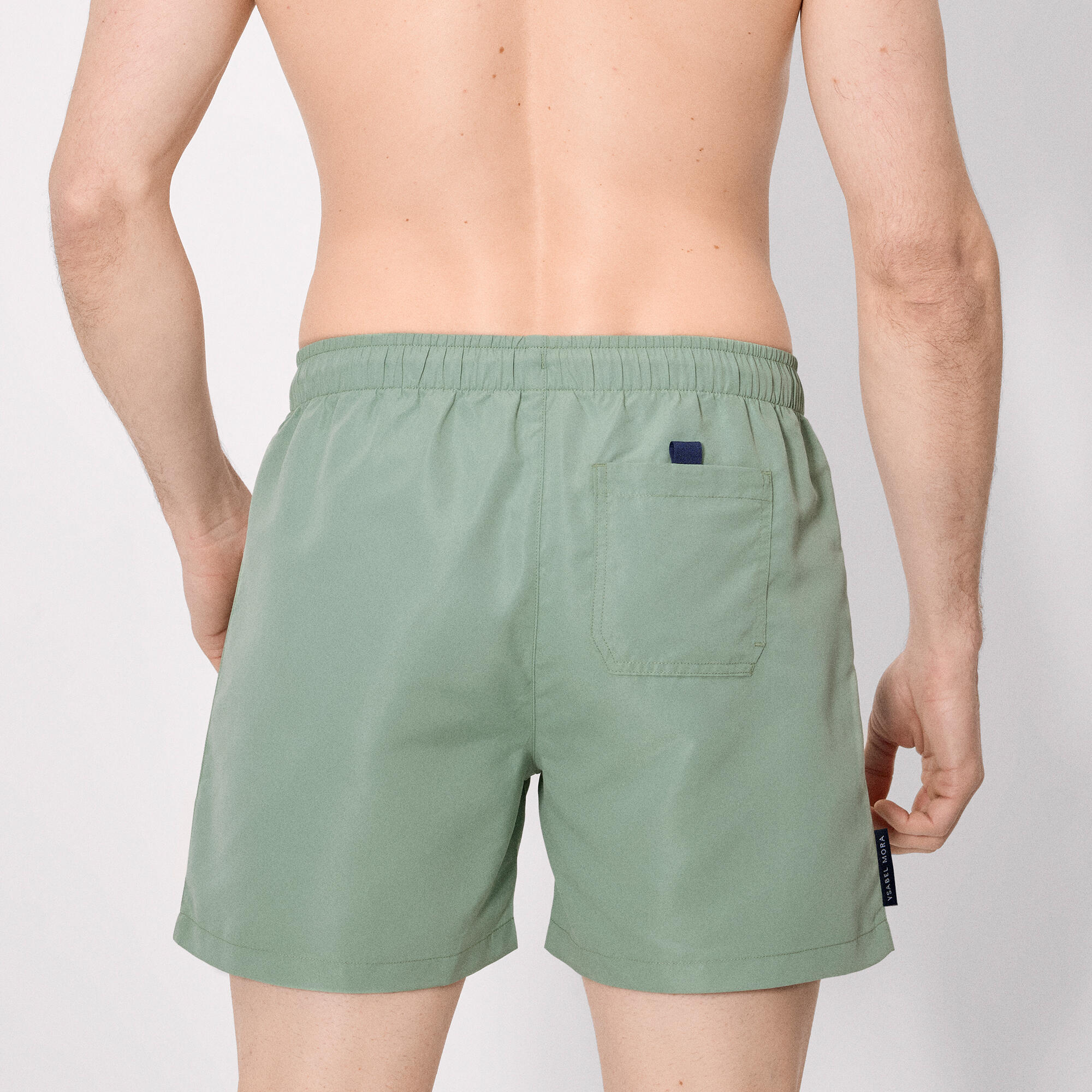 Bañador medio básico verde 2/4