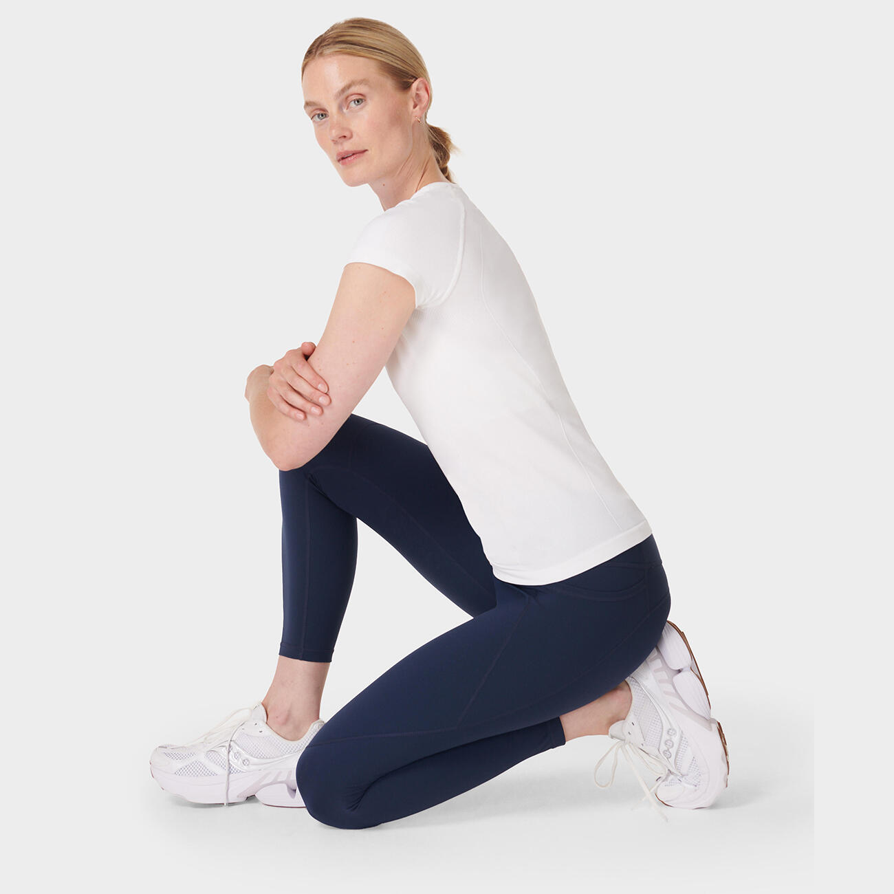 SWEATY BETTY Power Gym Leggings  DONKERBLAUW S 3/7