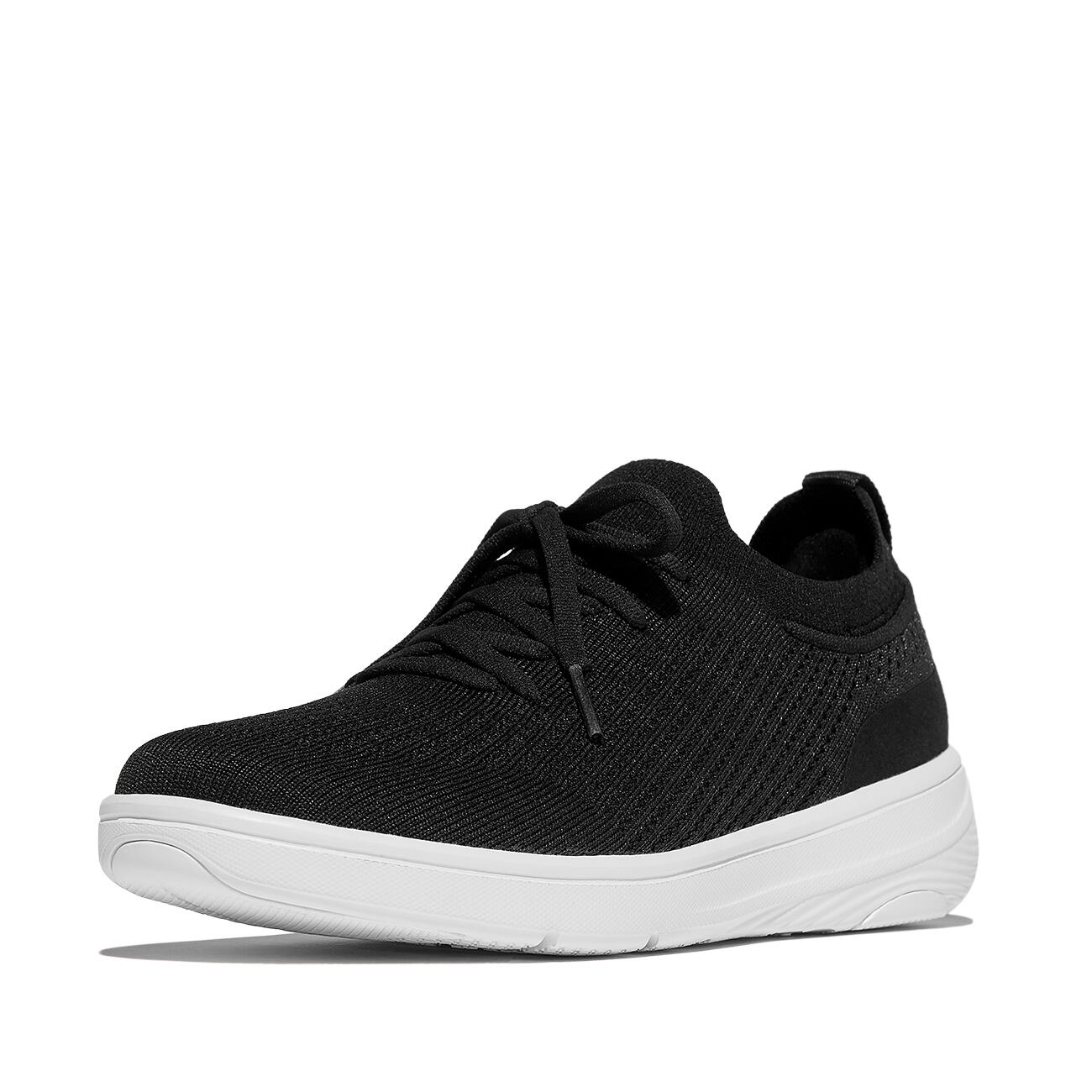 FITFLOP FitFlop Super-Q Knit Slip-On Laced Sneakers  ZWART 38 5/7