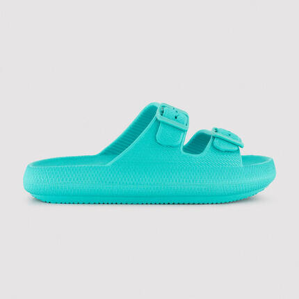 Chanclas de playa hebillas antideslizantes extra comfort turquesa