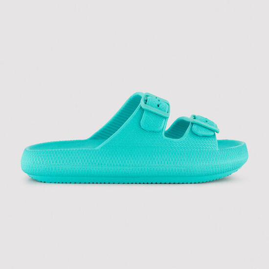 Chanclas de playa hebillas antideslizantes extra comfort turquesa