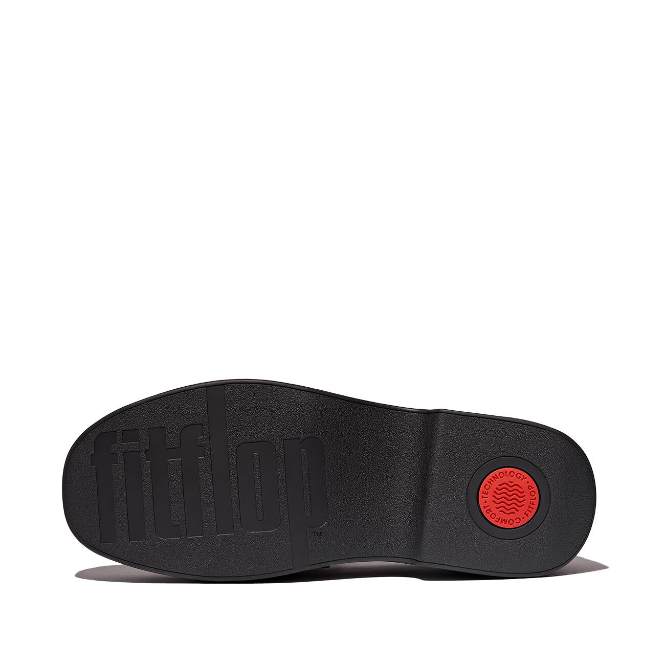 Mocassins FitFlop F-Luma cuir demi-compensé 4/7