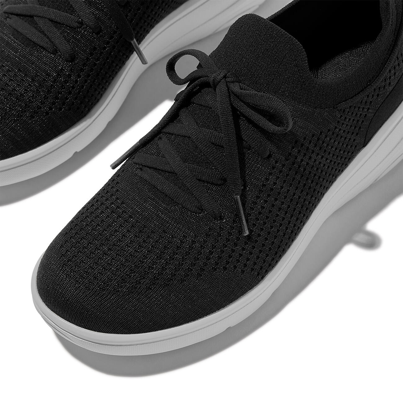 FITFLOP FitFlop Super-Q Knit Slip-On Laced Sneakers  ZWART 38 4/7