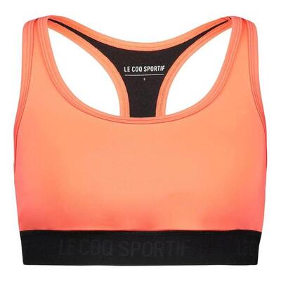 Le coq sportif training sportbeha oranje/zwart voor dames