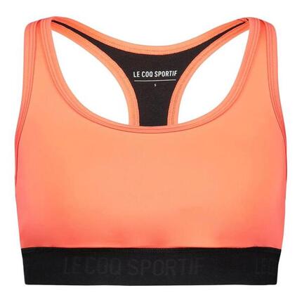 Brassière Orange/Noire Femme Le Coq Sportif Training