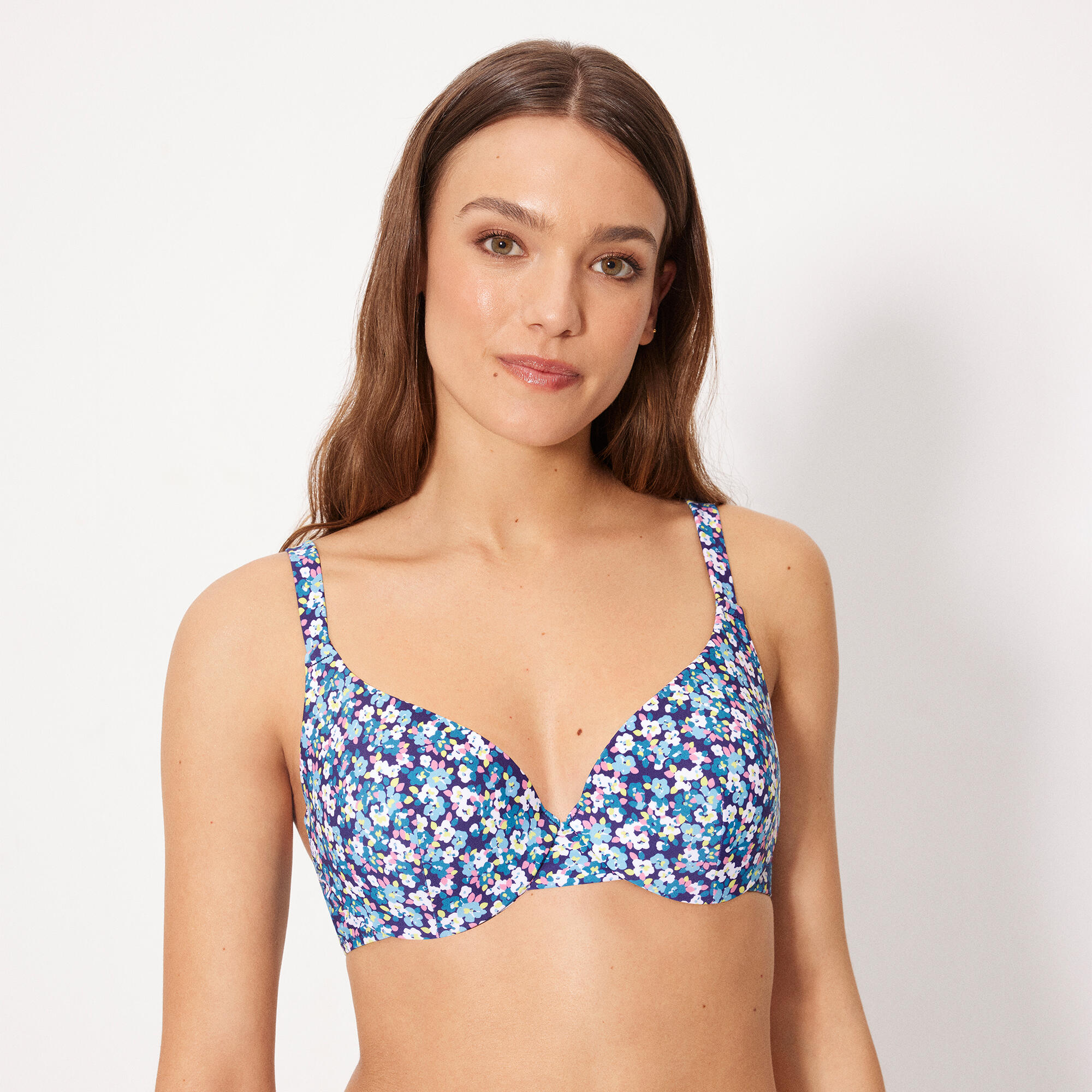 Haut de bikini Liberty bleu bonnet B 1/4