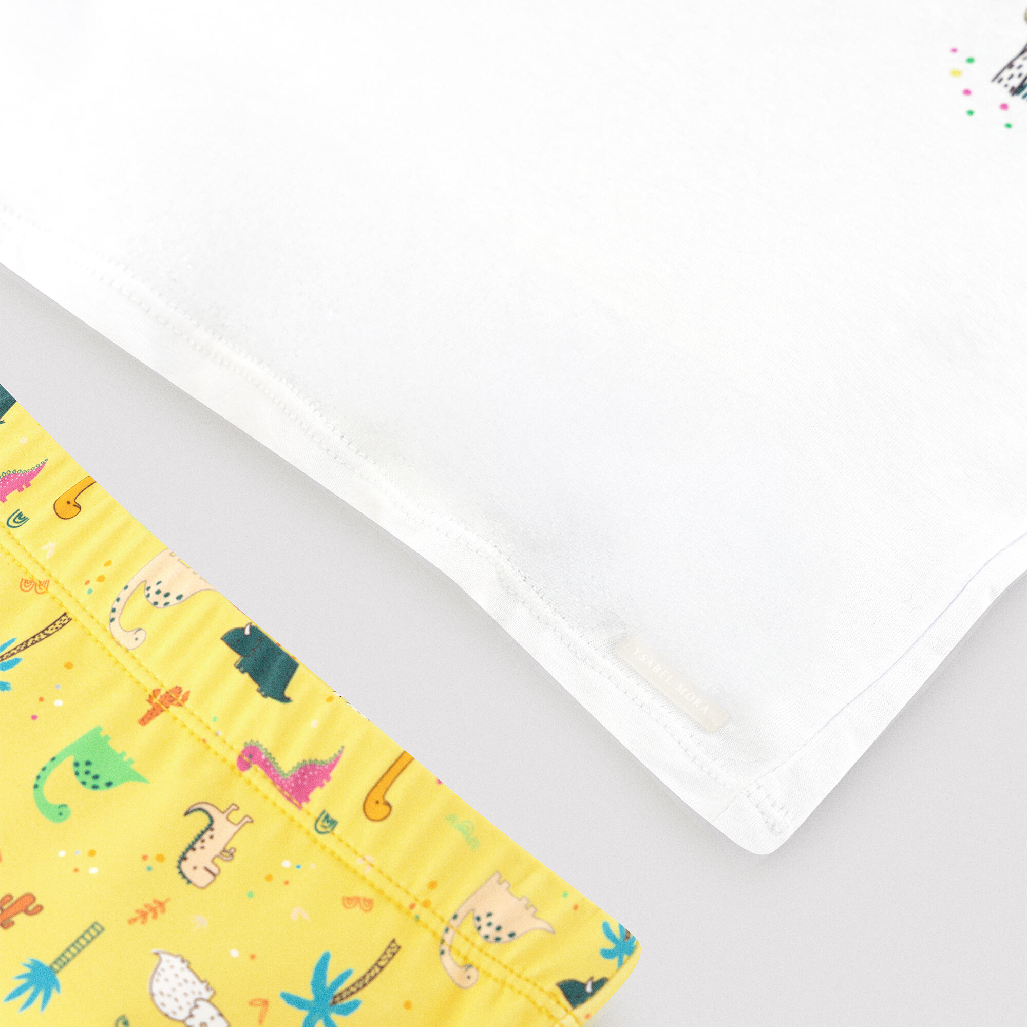 Ensemble t-shirt et caleçon imprimé dinosaure bébé 3/4