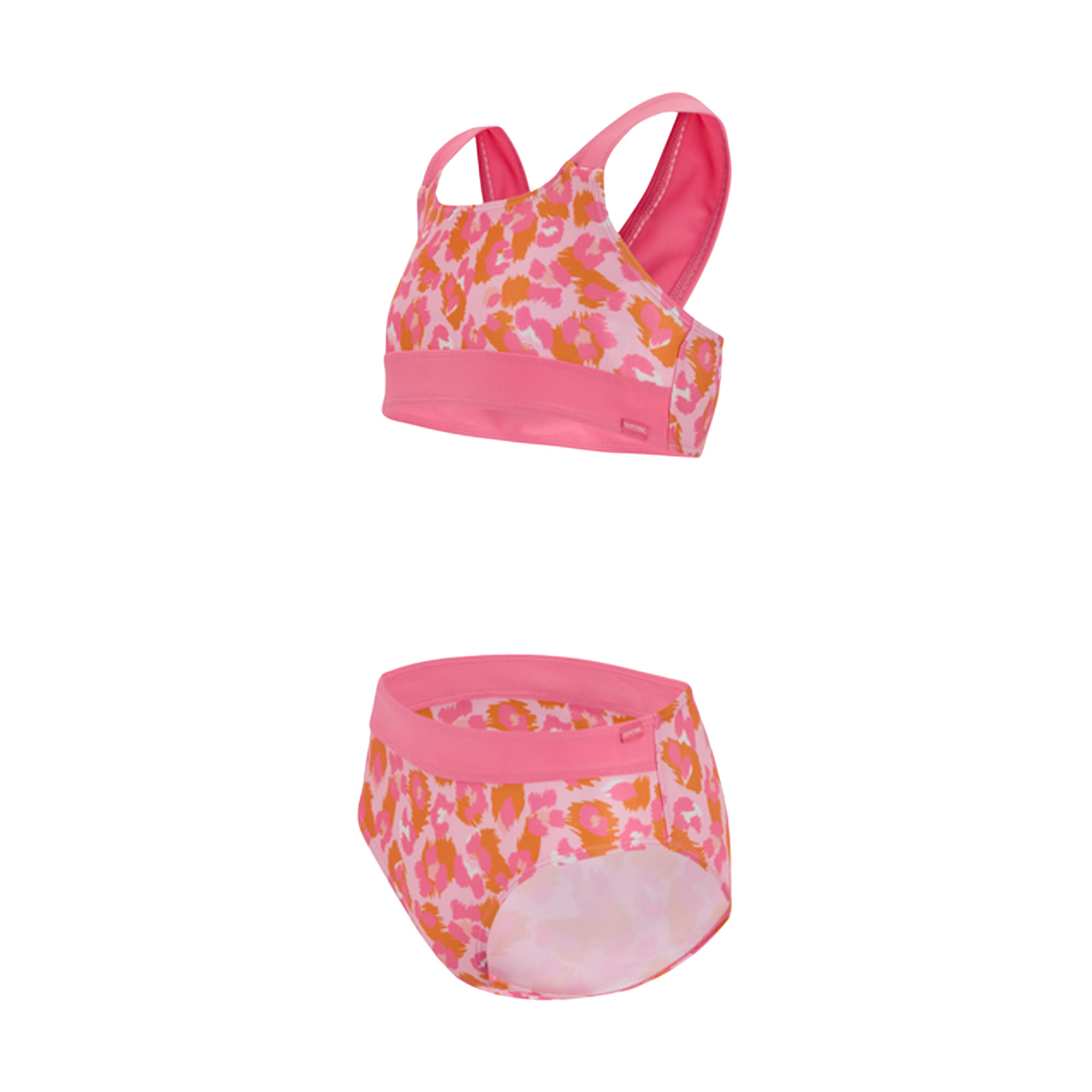 Bikini Leopardato Set Ragazze Regatta Dakaria III Buccia D´Arancia Limonata Rosa 3/4