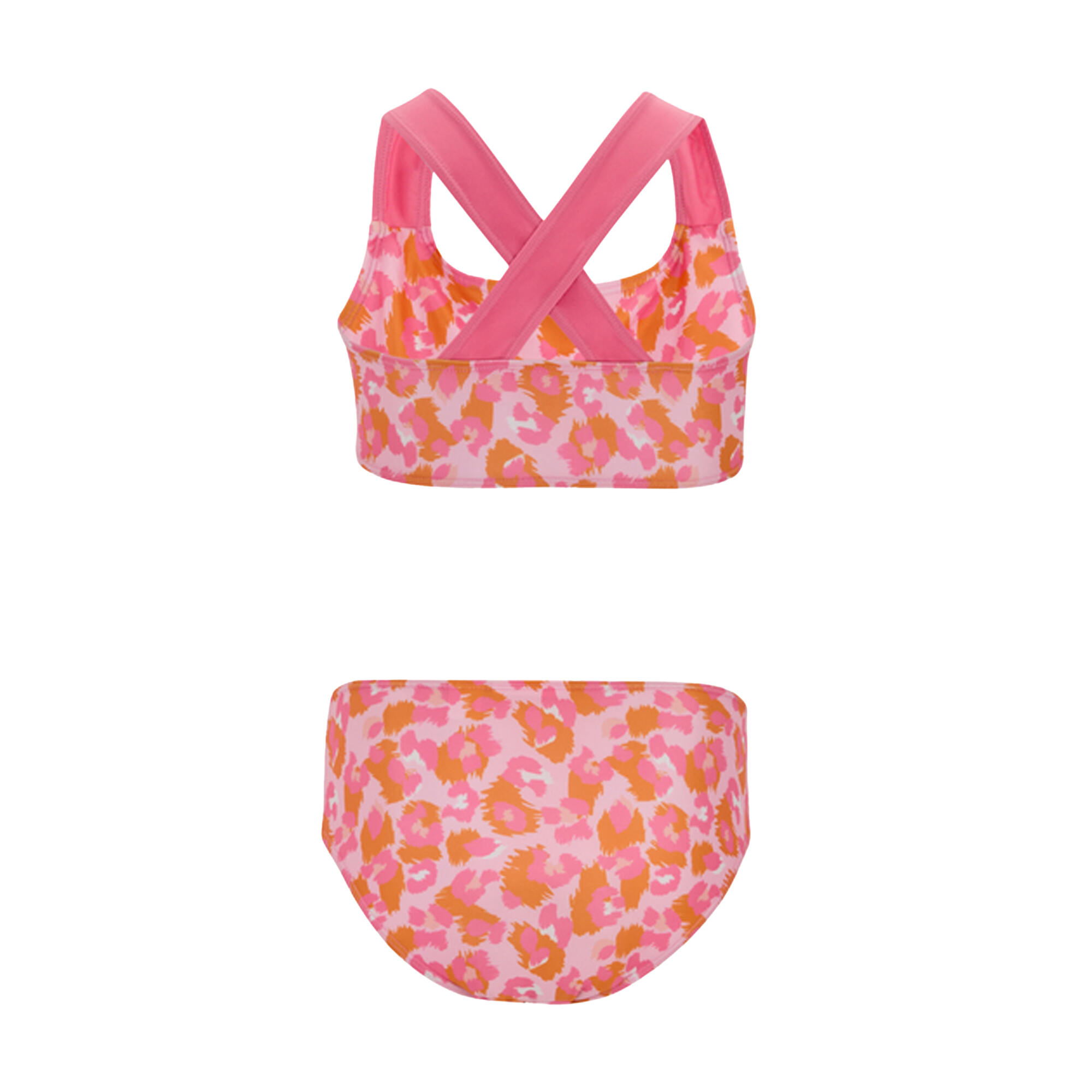 Bikini Leopardato Set Ragazze Regatta Dakaria III Buccia D´Arancia Limonata Rosa 2/4