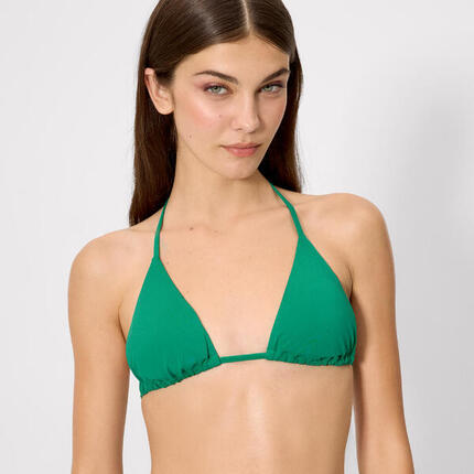 Haut de bikini triangle vert, bonnet B