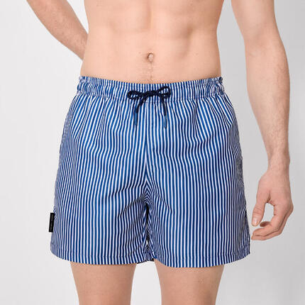 maillot de bain une pièce à rayures bleues