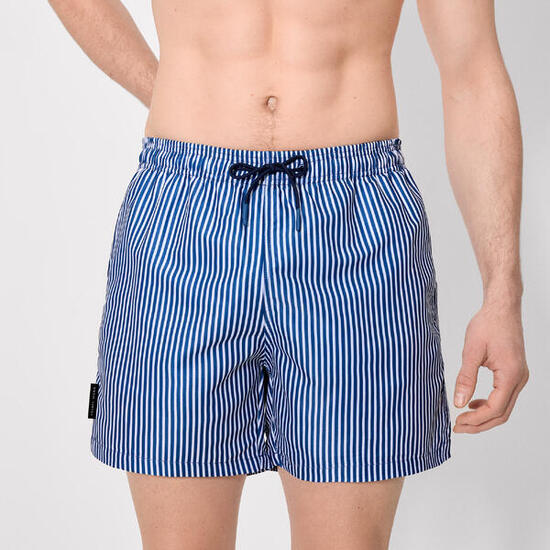 maillot de bain une pièce à rayures bleues