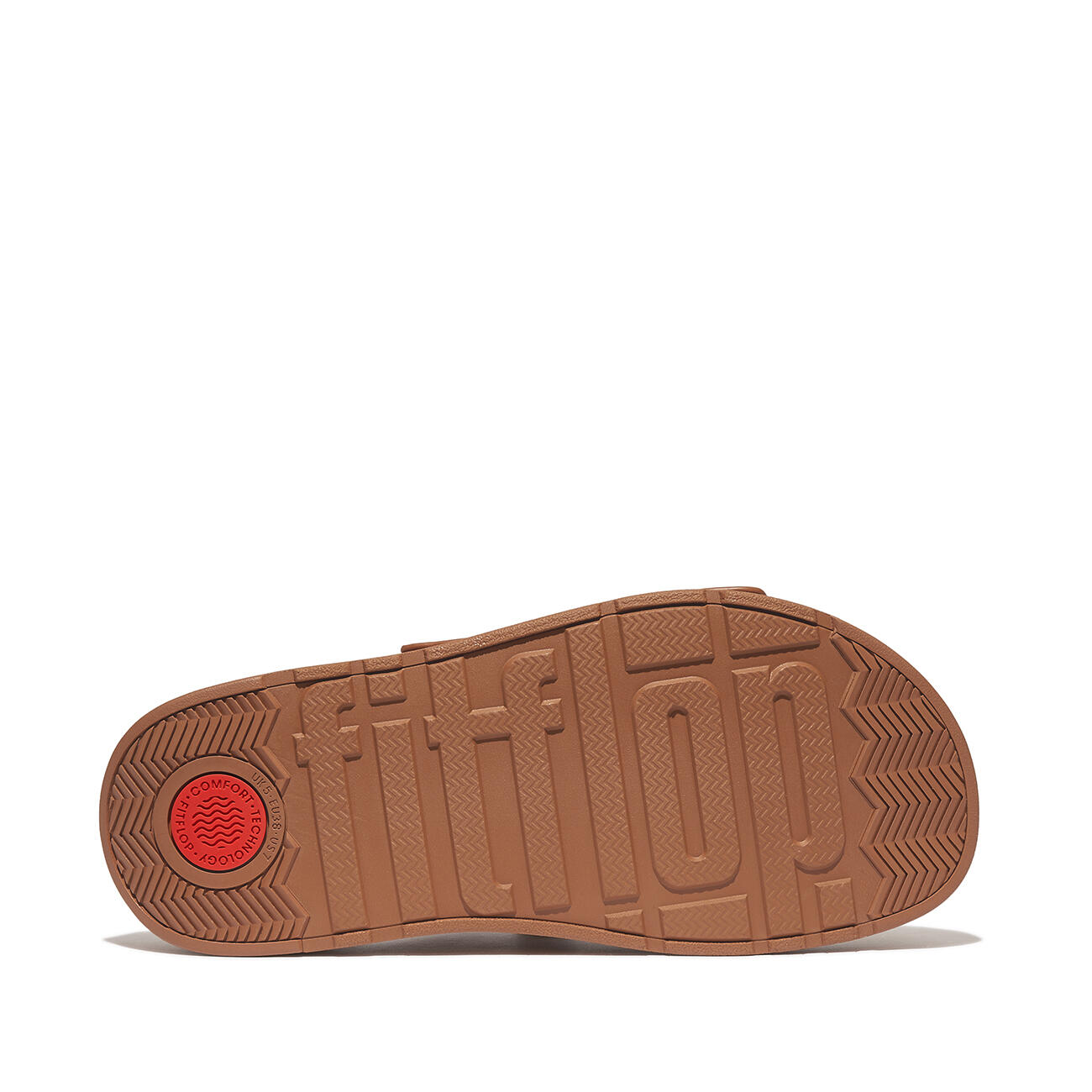 FITFLOP FitFlop Gen-FF Buckle Two-Bar Leather Slides  LICHTBRUIN 36 4/7