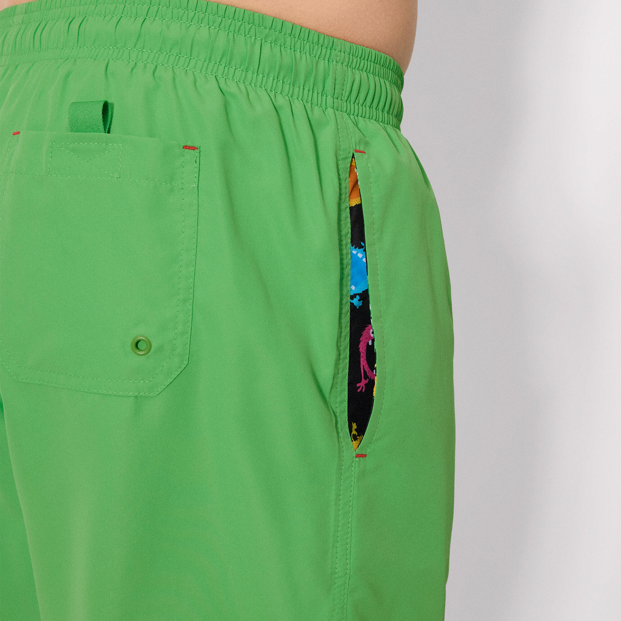 Bañador medio básico verde Sockarrats 4/4