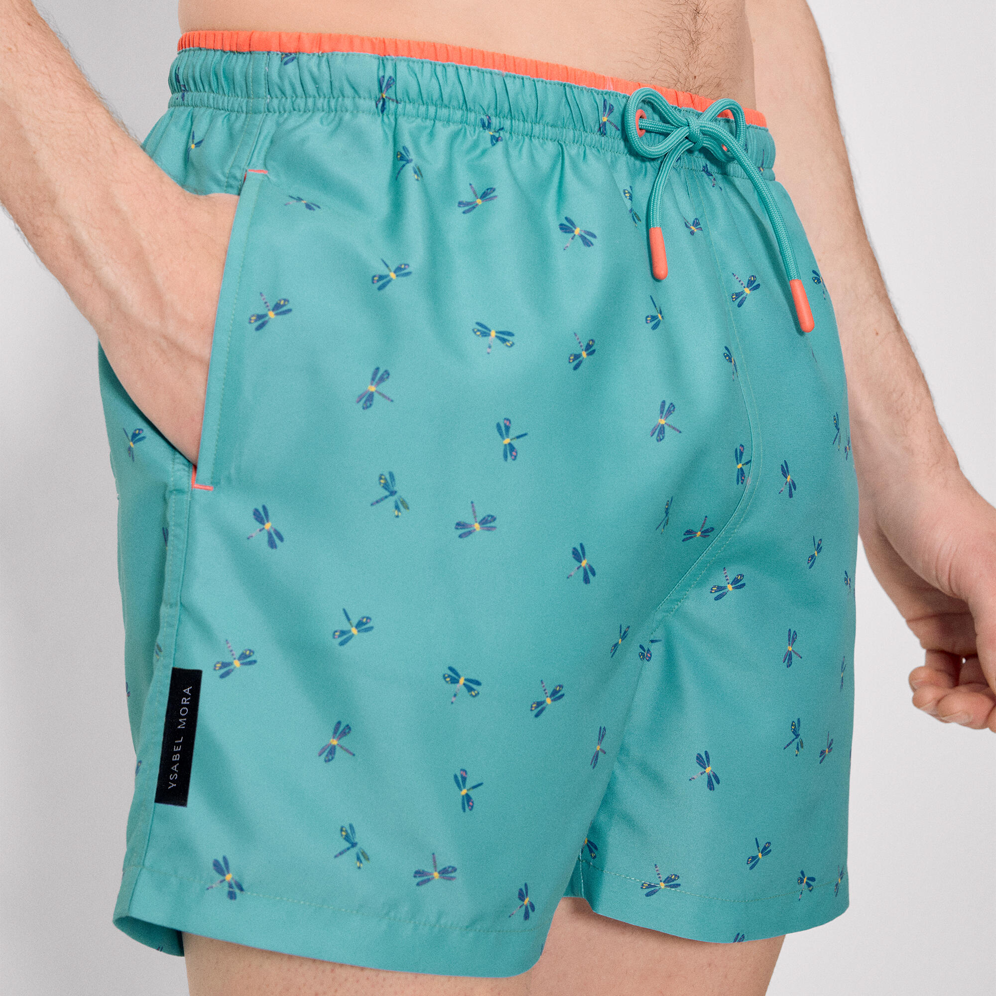 Bañador medio estampado libélulas 4/5