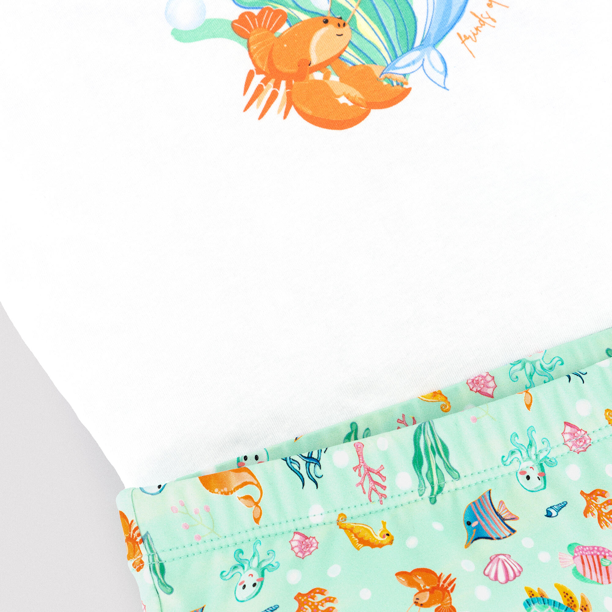 Ensemble bébé : T-shirt et caleçon à imprimé animaux marins 2/5