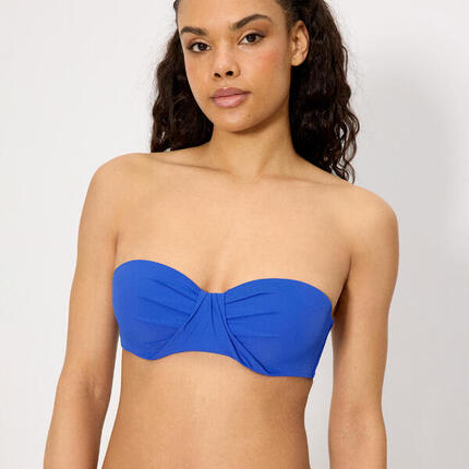 Top bikini bandeau marino copa C