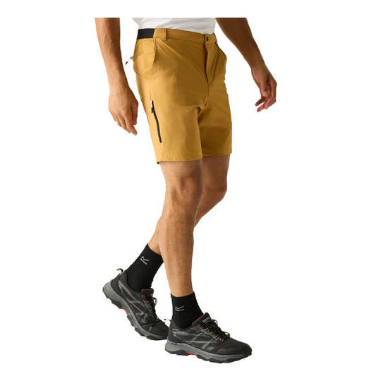 Short De Voyage À Taille Semiélastiquée Homme (Jaune Sombre)