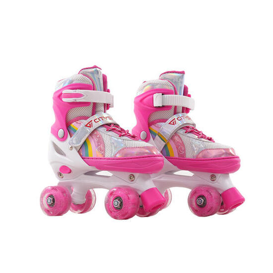 Regulowane rolki dla dzieci CITYSPORTS LB1 31-34 różowe z lampkami