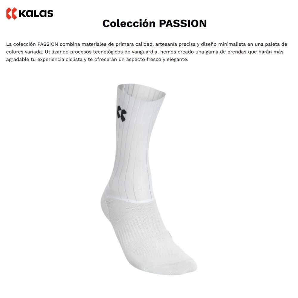 Meias Passion Z4 Aero Branco ciclismo Unisex Branco KALAS 3/3