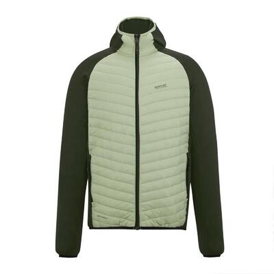 Heren andreson hybride jas (baksteen/zwart)