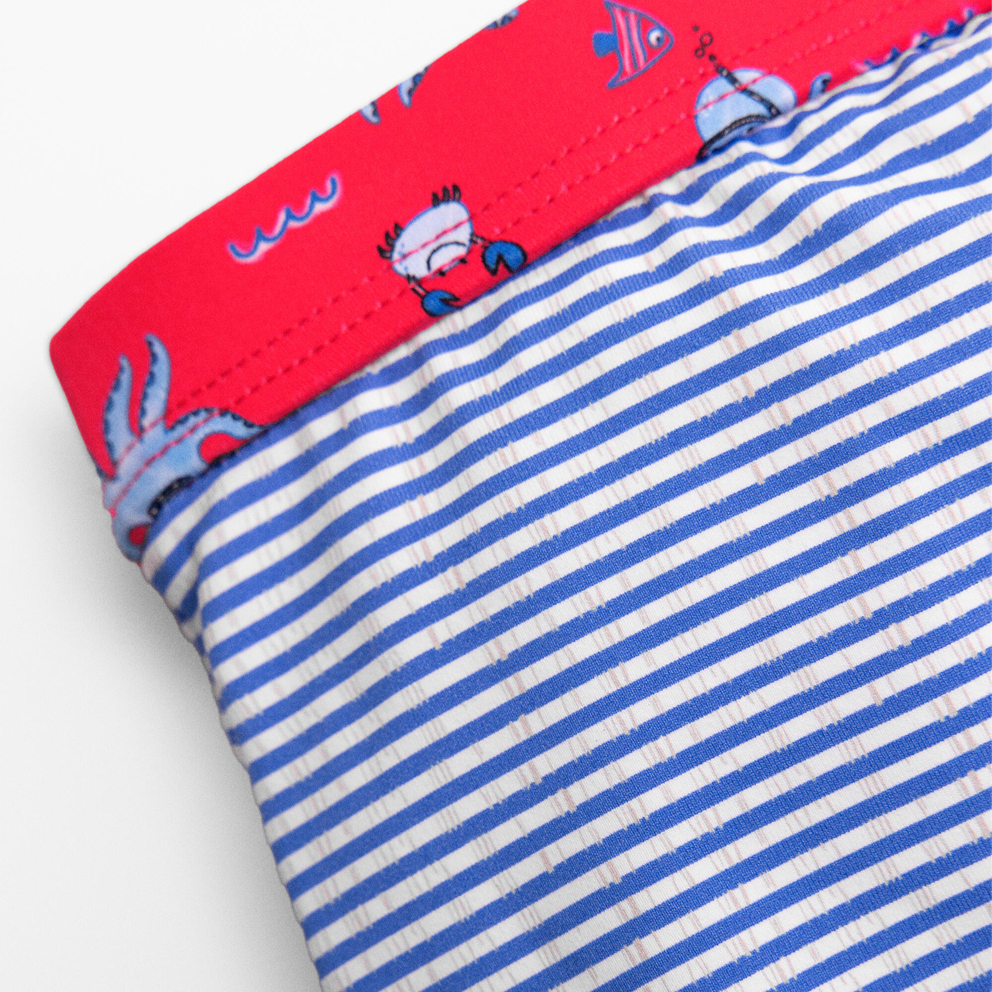 Bañador bóxer estampado pulpos y rayas 4/4