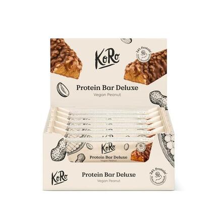 Barre protéinée Deluxe vegan cacahuète 12 x 55 g