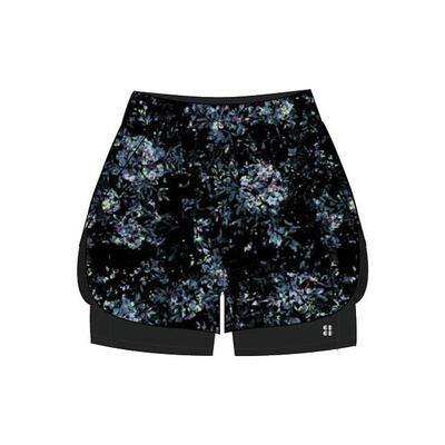 Sweaty betty get set 2-in-1 multi train shorts zwarte pioenroosprint m